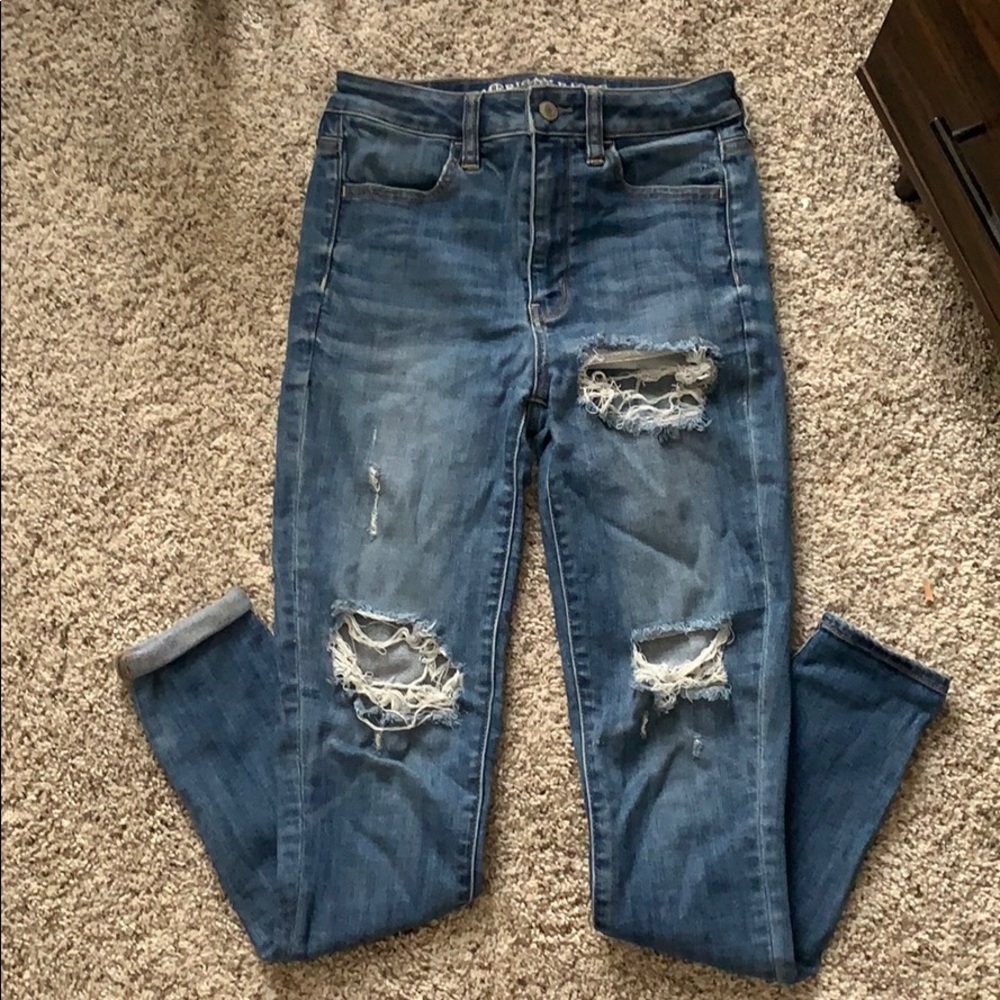 American Eagle super hi-rise jeggings